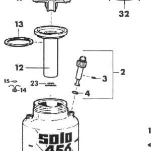 thumbnail image 2 of Solo Sprayer Solo 4900405-K Sprayer Pump Repair Kit For Models 454, 456, 457 And 457-Rollabout Car Pump Sprayer 2 of 12