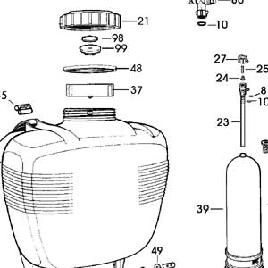 Solo Backpack Sprayer Parts by Diagram Number