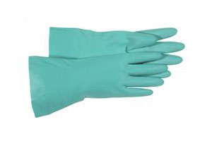 Boss 18 Gauge Green Nitrile Gloves